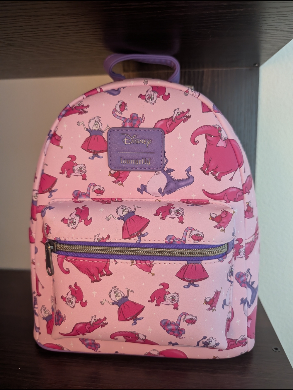 Disney Loungefly Pink Lady Tremaine Mini Backpack